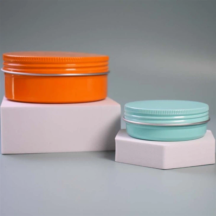 49*18size 25ml Orange Customized Printing Aluminum Container With Cap