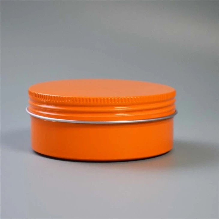 49*18size 25ml Orange Customized Printing Aluminum Container With Cap