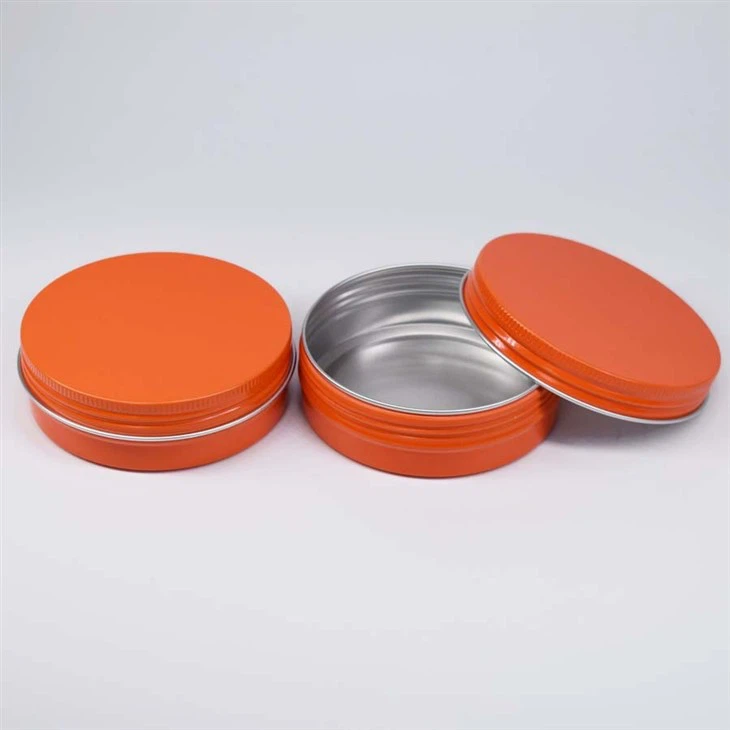 49*18size 25ml Orange Customized Printing Aluminum Container With Cap